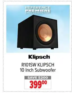 2001 Audio Video R101SW KLIPSCH 10 Inch Subwoofer offer