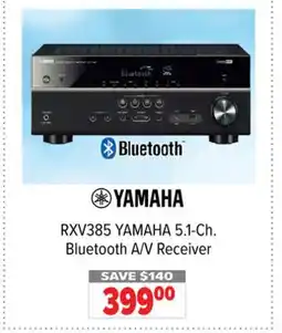 2001 Audio Video RXV385 YAMAHA 5.1-Ch. Bluetooth A/V Receiver offer