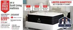 The Brick Scott Living Darlington Eurotop Plush Queen Mattress offer