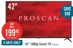 The Brick Proscan 42 1080p LED HDR 60Hz Roku Smart TV (PTR4266) offer