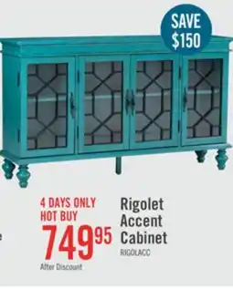 The Brick Rigolet 60 4-Door Accent Cabinet - Blue offer