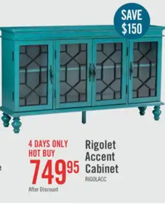 The Brick Rigolet 60 4-Door Accent Cabinet - Blue offer