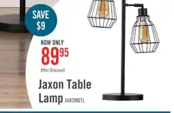 The Brick Jaxon 25 Industrial Matte Black with Metal Wire 2-Light Table Lamp offer