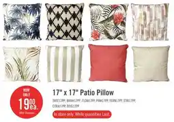 The Brick 17 x 17 Patio Pillow offer