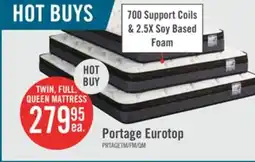 The Brick Springwall Portage Eurotop Twin Mattress offer