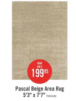 The Brick Pascal Beige Shag Area Rug - 5'3 x 7'7 offer