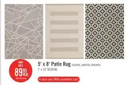 The Brick Silas Black Outdoor Patio Area Rug - 5 x 8 offer