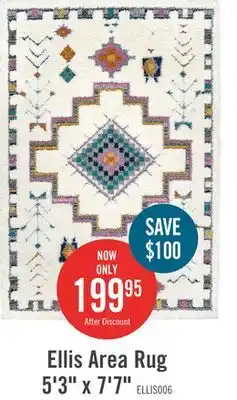 The Brick Ellis Multi-Colour Geometric Shag Area Rug - 5'3 x 7'7 offer