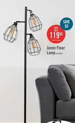 The Brick Jaxon 60 Industrial Matte Black with Metal Wire 3-Light Floor Lamp offer