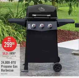 The Brick Grill Chef 24,000 BTU 3-Burner LP Gas BBQ - GCC310CRP offer