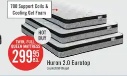 The Brick Springwall Huron 2.0 Eurotop Twin Mattress offer