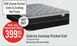 The Brick Springwall Salerno Eurotop Twin Mattress offer