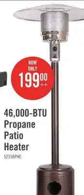 The Brick Bond Brushed Bronze Propane Patio Heater - 52156 offer