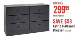 The Brick Astrid 6-Drawer Dresser - Black offer