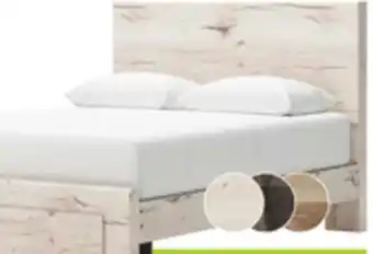 The Brick Derekson Storage Bed with 2 Built-In Footboard Drawers, Rustic White - Full Size offer