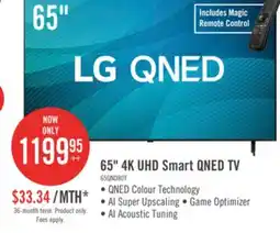 The Brick LG 65 4K Quantum Dot Nanocell HDR10 60Hz Smart TV (65QNED80TUC) offer