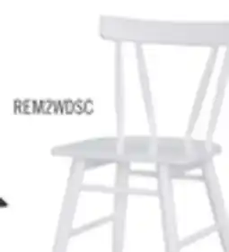 The Brick Remi Dining Chair with Curved Slat-Back - White offer