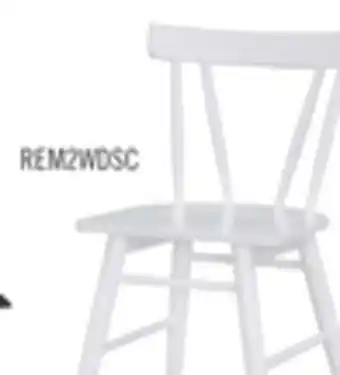 The Brick Remi Dining Chair with Curved Slat-Back - White offer