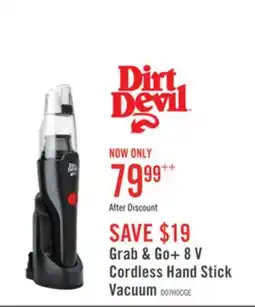 The Brick Dirt Devil Grab & Go+ 8 V Cordless Hand Stick Vacuum - BD30140V offer