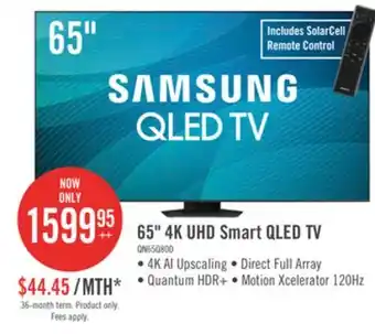 The Brick Samsung 65 QLED 4K UHD Quantum HDR+ Dolby Atmos 120Hz Smart TV (QN65Q80DAFXZC) offer