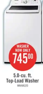 The Brick Samsung 5.1 Cu. Ft. Top-Load Washer - White - WA44A3205AW/A4 offer