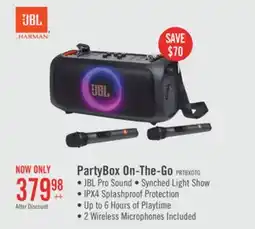 The Brick JBL PartyBox On-The-Go Essential 100W JBL Pro Sound Wireless Party Speaker (JBLPBOTGESAM) offer