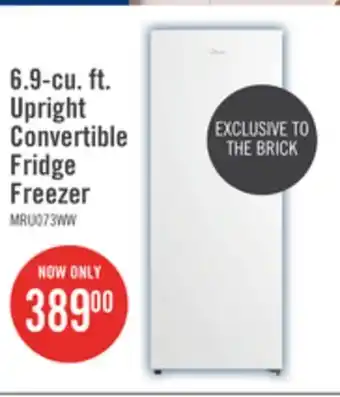 The Brick Midea 6.9 Cu. Ft. Convertible Upright Refrigerator-Freezer - MRU07B3AWW offer