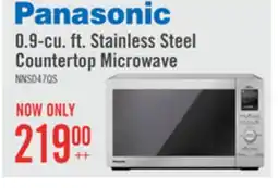 The Brick Panasonic 0.9 Cu. Ft. Countertop Microwave with Genius Sensor - Stainless Steel - NNSD47QS offer