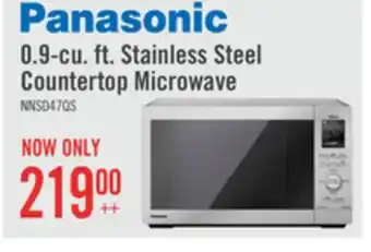 The Brick Panasonic 0.9 Cu. Ft. Countertop Microwave with Genius Sensor - Stainless Steel - NNSD47QS offer