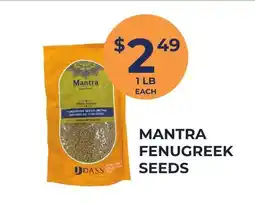 Food World Supermarket MANTRA FENUGREEK SEEDS offer