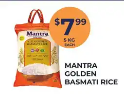 Food World Supermarket MANTRA GOLDEN BASMATI RICE offer