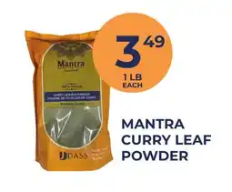 Food World Supermarket MANTRA CURRY LEAF POWDER offer