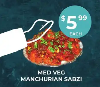 Food World Supermarket MED VEG MANCHURIAN SABZI offer