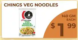 Food World Supermarket CHINGS VEG NOODLES offer