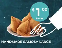 Food World Supermarket HANDMADE SAMOSA LARGE offer