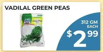 Food World Supermarket VADILAL GREEN PEAS offer