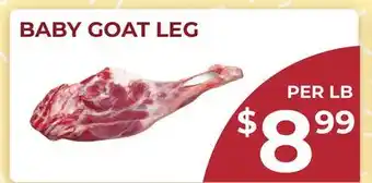 Food World Supermarket BABY GOAT LEG offer