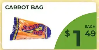 Food World Supermarket COUNTRY FRESH CARROT BAG offer