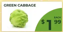 Food World Supermarket GREEN CABBAGE offer