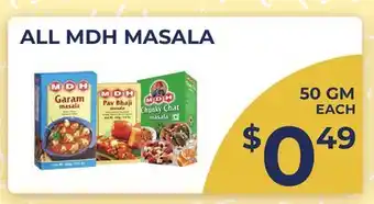 Food World Supermarket ALL MDH MASALA offer