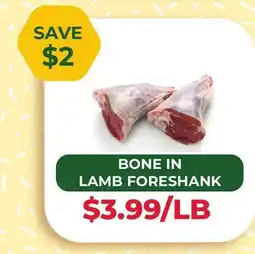 Food World Supermarket BONE IN LAMB FORESHANK offer