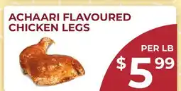 Food World Supermarket ACHAARI FLAVOURED CHICKEN LEGS offer