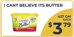 Food World Supermarket I CANT BELIEVE ITS BUTTER offer