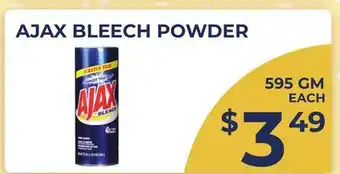 Food World Supermarket AJAX BLEECH POWDER offer