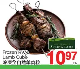 T&T Supermarket FROZEN RWA LAMB CUBE offer