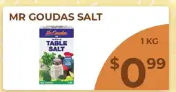 Food World Supermarket MR GOUDAS SALT offer