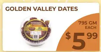 Food World Supermarket GOLDEN VALLEY DATES offer