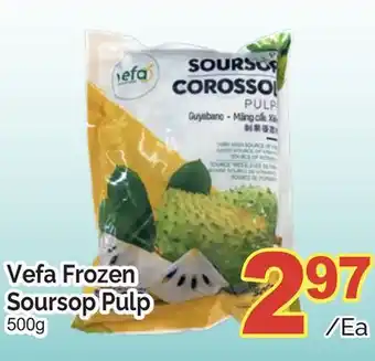 T&T Supermarket VEFA FROZEN SOURSOP PULP, 500g offer