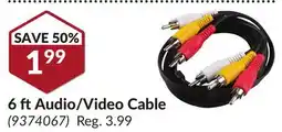 Princess Auto 6 ftAudio/Video Cable offer