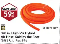 Princess Auto 3/8 in. High-Vis Hybrid Air Hose offer